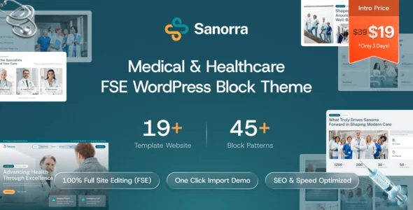 Sanorra - Medical & Healthcare FSE WordPress Block Theme