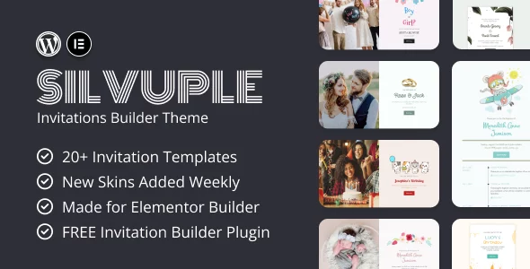 Silvuple - Online Invitation Maker Theme