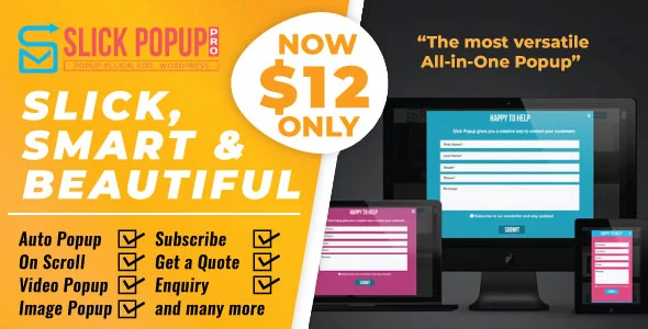 Slick Popup Pro - WordPress Popup Plugin