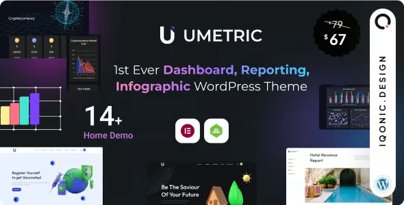 Umetric - WordPress Dashboard, Reporting and Infographic Theme