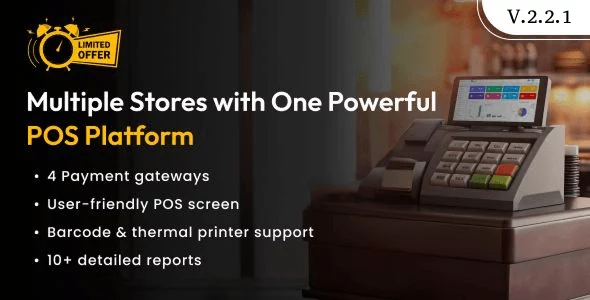 POS Saas for Multi Store / Outlets - Built on Laravel + React JS