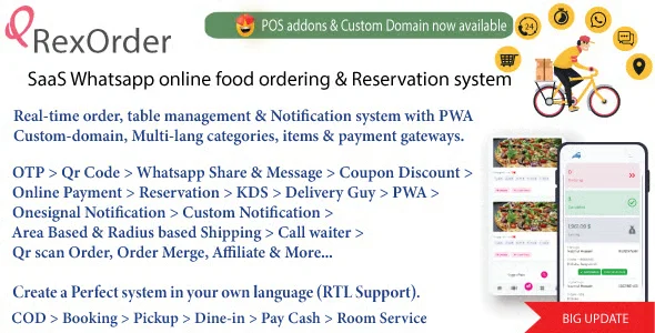 QrexOrder - SaaS Restaurant Management, QR Menu, WhatsApp Orders, Reservations & AI Content