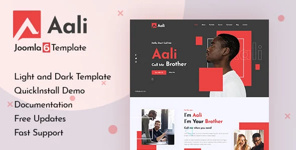 Aali - Joomla 6 Personal Portfolio & Resume Template