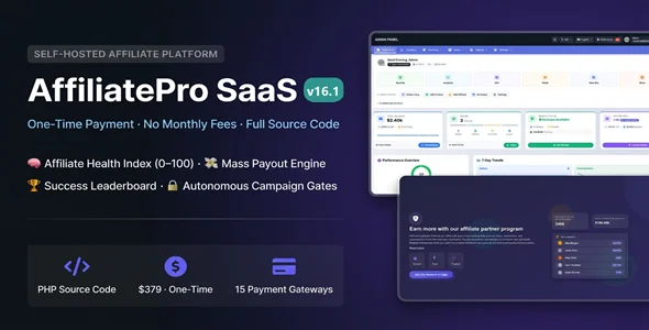 AffiliatePro SaaS - AI-Powered Multi-Vendor & MLM System