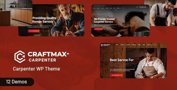 Craftmax - Carpenter WordPress Theme