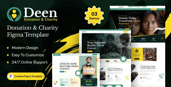 Deen - Donation & Charity HTML Template
