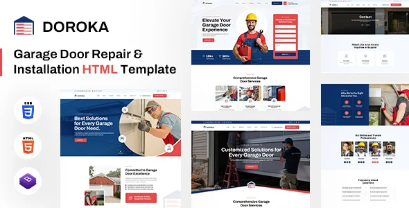 Doroka - Garage Door Services HTML Template