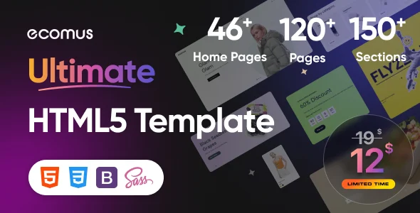 Ecomus - Fashion eCommerce HTML, Bootstrap Template