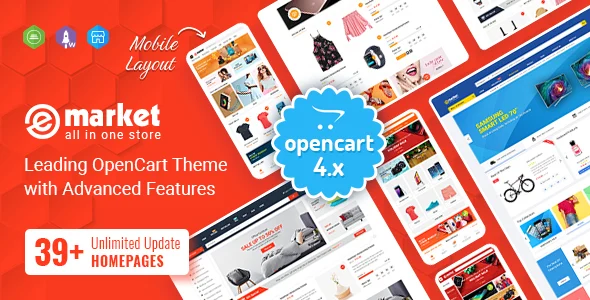 eMarket - Multipurpose MarketPlace OpenCart 4 Theme