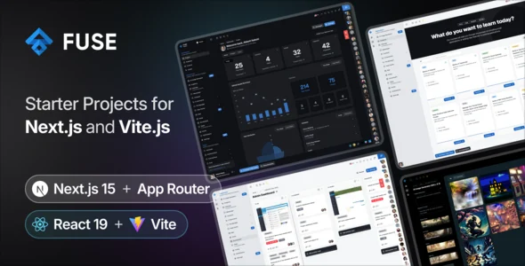 Fuse React TS - NextJS & Vite Admin Dashboard Template