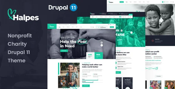 Halpes - Nonprofit Charity Drupal 11.3 Theme
