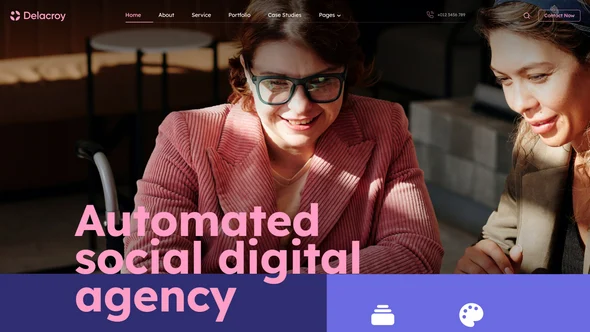 JoomShaper Delacroy - Digital Agency & Multipurpose Joomla Template