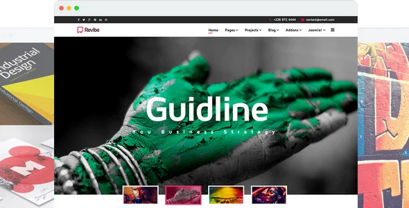 JoomShaper Revibe - Multipurpose Creative Joomla Template