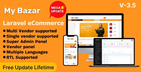 My Bazar - Single & Multivendor Laravel eCommerce Platform