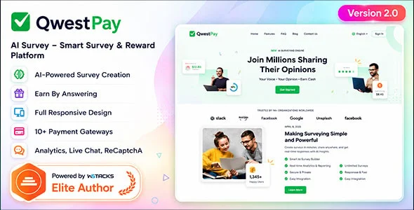 QwestPay - AI Survey Generator & Reward Platform