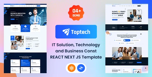 Toptech - IT Solutions, Technology & Business Consulting Company React JS Template