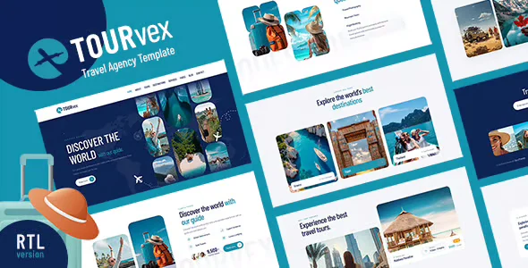 TOURvex - Travel Agency Template + RTL