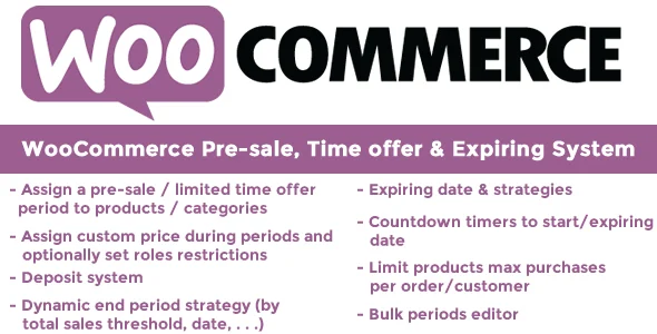 WooCommerce Pre-sale, Time Offer & Expiring System