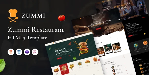 Zummi - Restaurant & Cafe Bootstrap HTML5 Template
