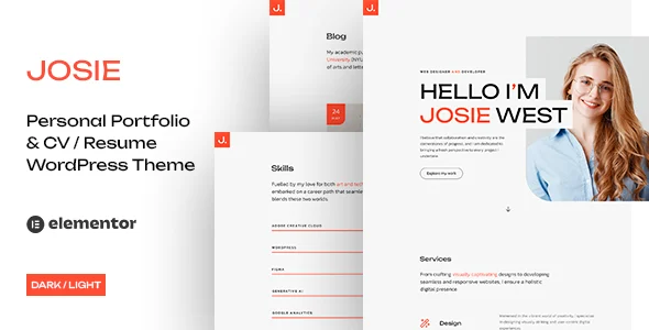 Josie - CV Resume WordPress Theme