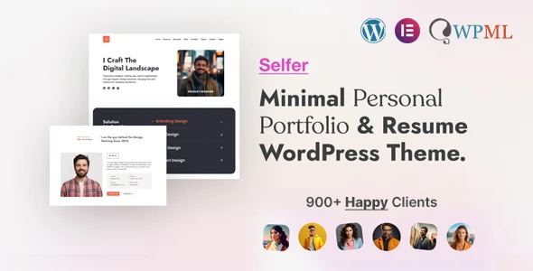 Selfer - Minimal Personal Portfolio WordPress Theme